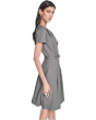 Melange Suiting Belted Aline