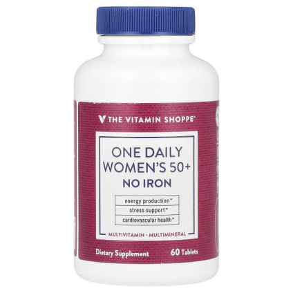 The Vitamin Shoppe, One Daily для женщин старше 50 лет, без железа, 60 таблеток