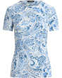 Paisley Stretch Cotton Crewneck Tee