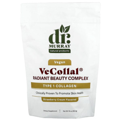 Dr. Murrays, VeCollal®, Vegan Radiant Beauty, клубничный крем, 454 г (16 унций)