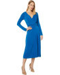 Long Sleeve V-Neck Wrap Dress