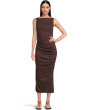 Reign Knife Neck Midi Pleated Dress