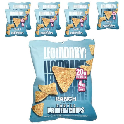 Legendary Foods, протеиновые чипсы, ранч, 7 пачек по 34 г (1,2 унции)