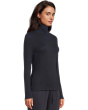 Sheer Knit Turtle Neck Top