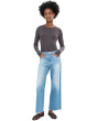 Saige Mid-Rise Wide Leg Crop in Expedition
