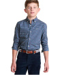 Vineyard Vines Kids Хлопковая рубашка Wauwinet Performance (для малышей / Маленьких детей / больших детей)