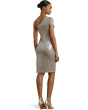 Metallic One-Shoulder Cocktail Dress