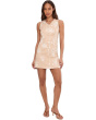 Sleeveless Button Down Fitted Mini Dress