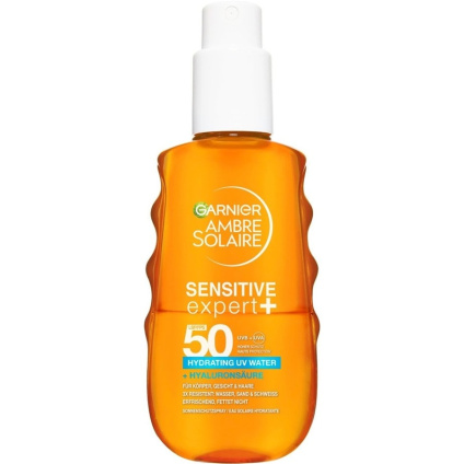 GARNIER Ambre Solaire Sensitive Expert+ увлажняющая ультрафиолетовая вода SPF 50 - 150 мл