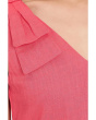 Bow Strap V-Neck A-Line Dress