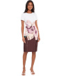Short Sleeve Floral Scuba Sheath