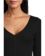 Ribbed Merino Flare Sleeve Vneck Clari