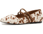 The Greta Double-Strap Ballet Flat in Haircalf