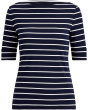 Striped Boatneck Top