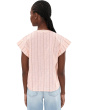 Petite Short Sleeve Popover Woven Top