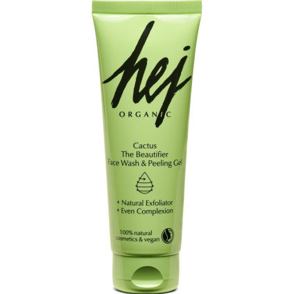 Hej Organic Очищающий косметический гель для умывания и пилинга для лица Cactus - 125 мл