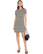Short Sleeve Plaid Sheath