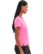 Crew Neck Pocket Lux Fabric Pink