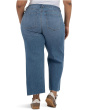 Plus Size Meg High-Rise Wide Leg Front Pockets Inset-Raw Hem