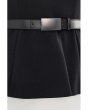 Sleevless Color-Block Belted Midi