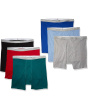 Men's Tagless Boxer Briefs with Fabric-Covered Waistband-Multiple Packs Available