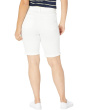 Plus Size Briella Shorts Roll Cuff 11" in Optic White