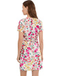 Printed Mikado Short Dress