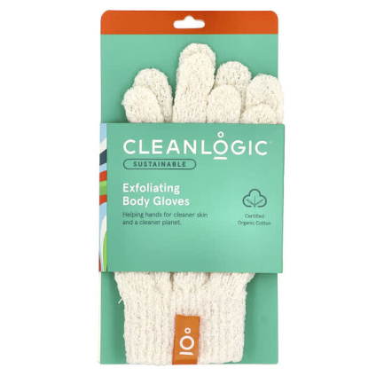 Cleanlogic, Устойчивые отшелушивающие перчатки для тела, 1 пара