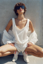 Zara ПЛОСКАЯ ОБУВЬ ИЗ МЯГКОЙ КОЖИ белого цвета