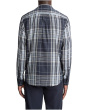 Dunluce Plaid Separate Placket Long Sleeve Shirt