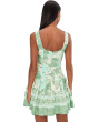Bustier Mini Dress With Full Skirt