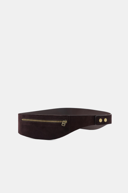 Zara Ремешок С КАРМАНОМ ИЗ 100% ЗАМШИ 521393785-700-80
