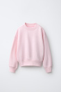 Zara ОДНОТОННАЯ ТОЛСТОВКА ДЛЯ БЕГА ТРУСЦОЙ розового цвета