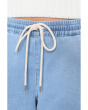 Relaxed Drawstring Pull-On Denim Pants
