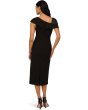 Beaded Crepe Midi Dress