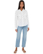 Long Sleeve Button Front Shirt with High Low Hem