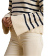 Striped Wool-Blend Mockneck Sweater