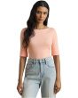 Stretch Cotton Boatneck Top