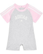 adidas Kids Комбинезон из вереска с рисунком Реглан в 3 полосы (для новорожденных)