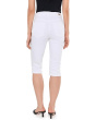 Mid-rise Stretch Denim Capri With Slit