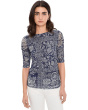 Ruched Sleeve Mesh Top