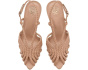 Hannie Caged Toe Slingback Peep Toe Sandals