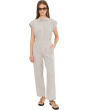 Petite Lenox Wide Leg Striped Linen Pants