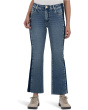 Kelsey High-Rise Ankle Flare Raw Hem Side Inset in Inerrant