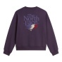 THE NORTH FACE Женский свитер lg.Рука с РЕТРО-ТРАСС РАССЛАБЛЕННЫМ ЭКИПАЖЕМ- ГРАФИКА
