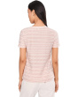 Short Sleeve Crew Neck Knit Tee With Rib Trim