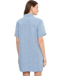 Relaxed Mini Shirtdress in 100% Linen