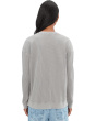 Long Sleeve Button Front Waffle Cardigan