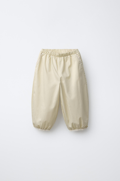 Zara СПОРТИВНЫЕ ШТАНЫ С КРУЖЕВАМИ 501056773-725-18