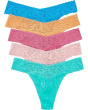 Signature Lace Original Rise Thong 5-Pack